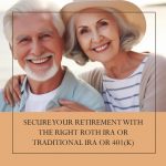 Roth IRA or traditional IRA or 401(k)